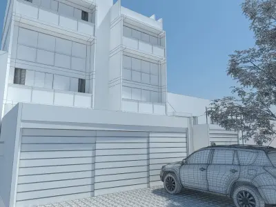 Building multifamily  3D model