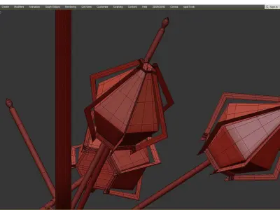 HARLOW Small Chandelier Gabriel Scott Low-poly 3D model