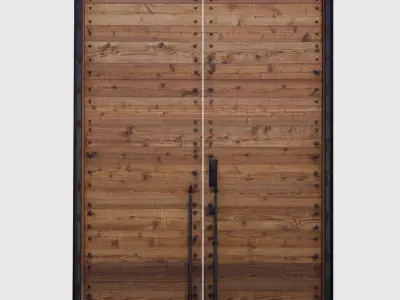 Wooden Door 3D model