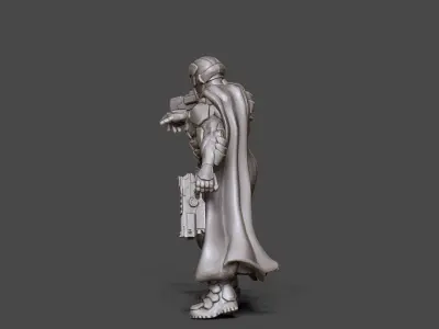 Space Bounty hunter - 35 mm scale 3D print model