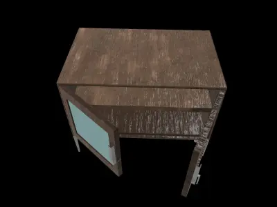 Benoit Door side Board Low-poly 3D model