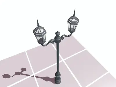 Valparaiso Street Light 3D model