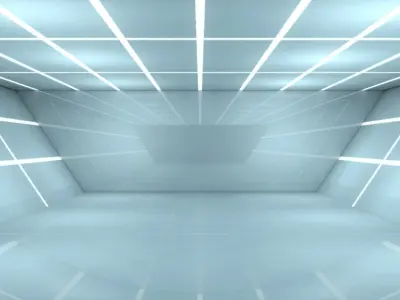 Sci Fi WareHouse 3D model 9