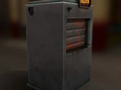  street vendor Low-poly 3D model