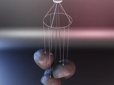 Industrial light fixture 3D model