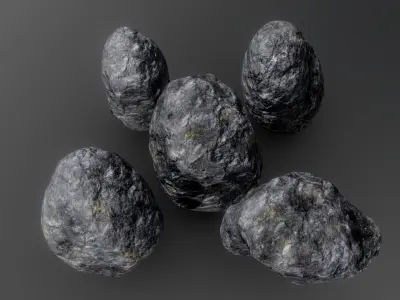 Rock Pack Low-poly 3D model get
