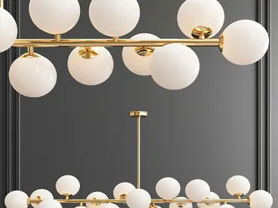 Mimosa Chandelier Collection 3D model