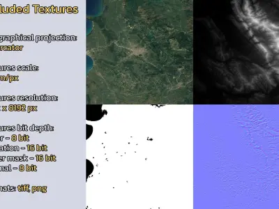 Tirana Albania City Landscape 3D Model 3D model