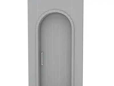 3D modern bohemian door 06 Low-poly 3D model