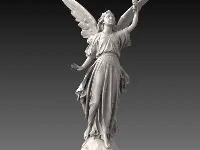 Lucy  A Christian Angel Statue Free 3D model
