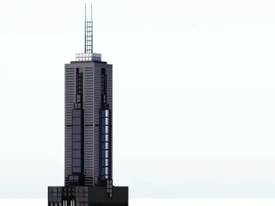 101 Collins St Low-poly 3D model