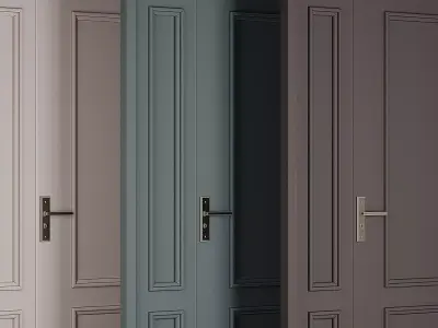 Entrance door set257 3D model