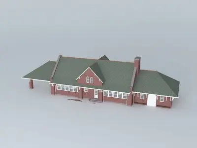Wausau depot House Free 3D model