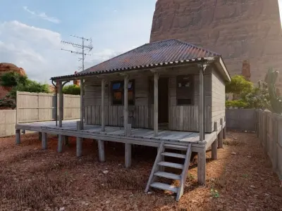 old house-Old Abandoned House  3D model