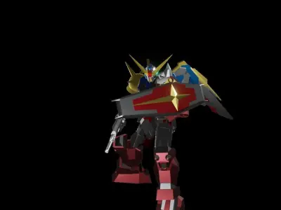 TheMechaNoid 4 gundam robot 3D model