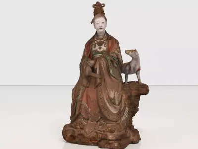 Deity Statue Sculpture04 3D model