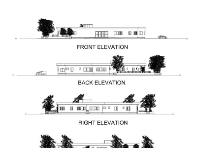 Basic Health Unit Low-poly 3D model