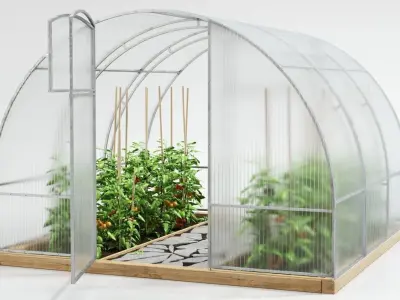 Greenhouse plant hanging 3D model