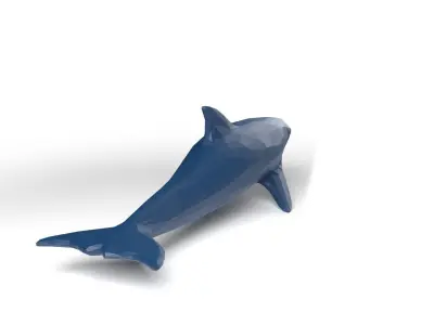 Dolphin Low Poligonal Low-poly 3D model