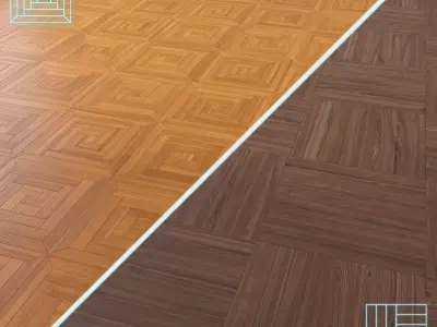 Parquet - Laminate - Wooden floor 2 in 1 Low-poly 3D model 170