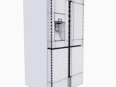 Refrigerator Sams 4-Door Flex 3D model