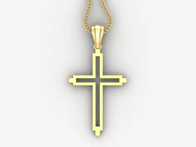 Cross Light Gold 4CP044 3DM STL 3D print model