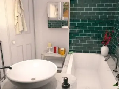 Complete bathroom 1 Low-poly 3D model