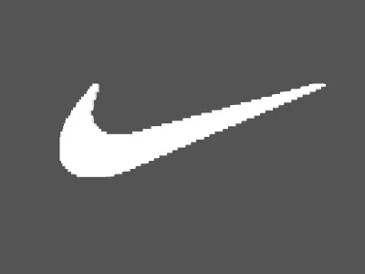 Voxel Style Nike Logo 02 Free low-poly 3D model