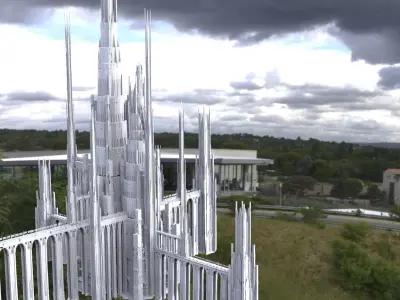 Babylon Towers for aqueduct 3 3D model