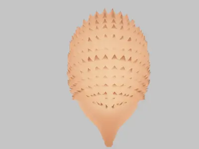 Indirect lighting for hedgehog 3D model