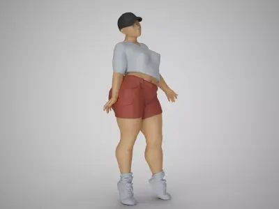 Street Girl 3D print model