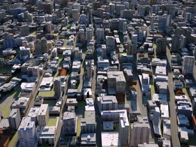 City 29 Low-poly 3D model