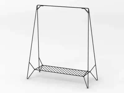 Menu Anker Clothes Rack 3D model