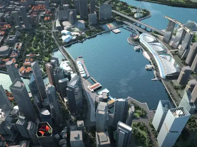 Singapore Singapore Marina Bay Sands Singapore city  3D model