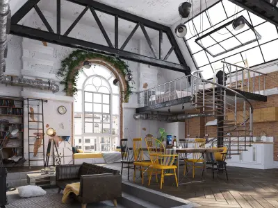 Studio Loft 3D model