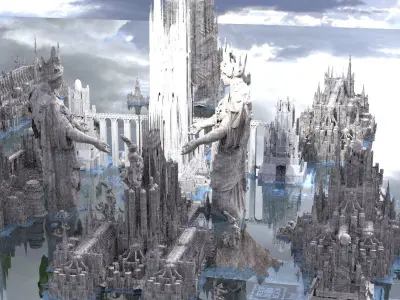 Mount Olympus The Great City of Olympians  3D model