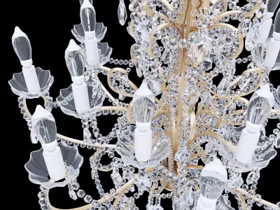 Chandelier Bordeaux Small 3D model