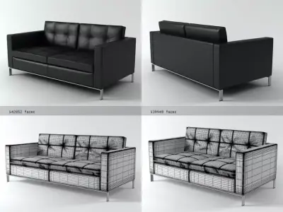 Foster 502 sofa 3D model