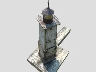 Dark Lighthouse 3D model