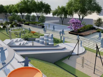  Social Center and Sports Center 3D model