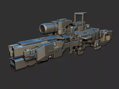 Sci-Fi Rifle 3D model