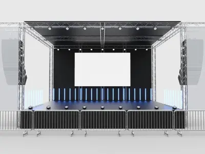 Concert Stage 3 3D model