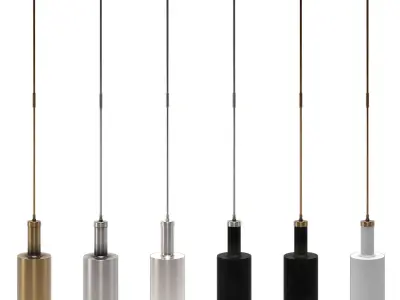 Visual Comfort Anders Large Cylindrical Pendant 3D model