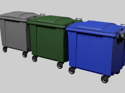 Dumpster trash bin 3D model