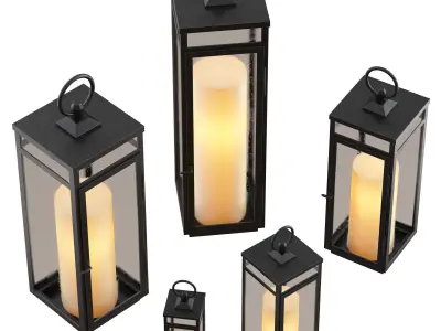 Floor Lanterns 3D model