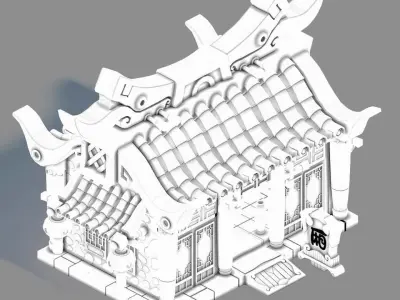 Game Gang Building - Primary Room 3D model