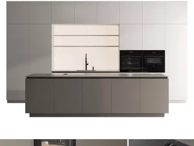 Kitchen set 01 3D model