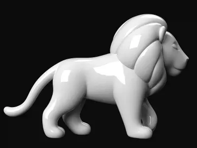 Lion Statue 3D print model buy