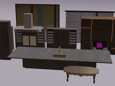 50 Plus Architect interior random models 3D model