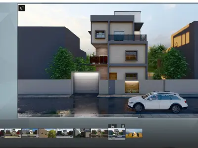 House Exterior 3D model 2